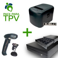 Pack TPV cajón portamonedas + impresora + lector de códigos en Azuqueca, Alcalá, Guadalajara